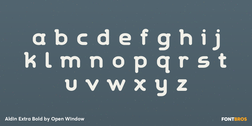 Aldin Extra Bold Font Poster #3