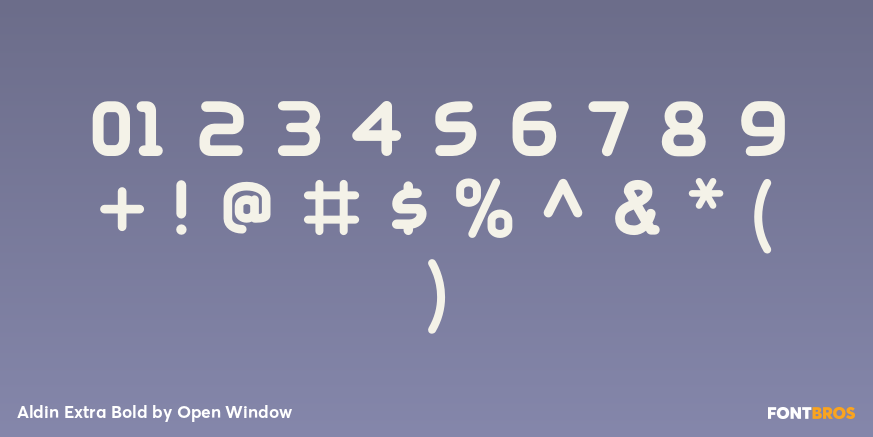 Aldin Extra Bold Font Poster #4