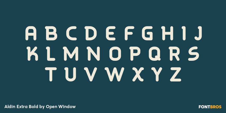 Aldin Extra Bold Font Poster #1