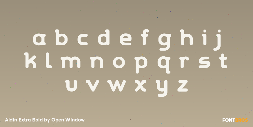 Aldin Extra Bold Font Poster #1