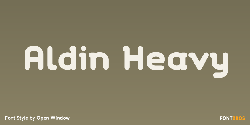 Aldin Heavy Font Poster #1