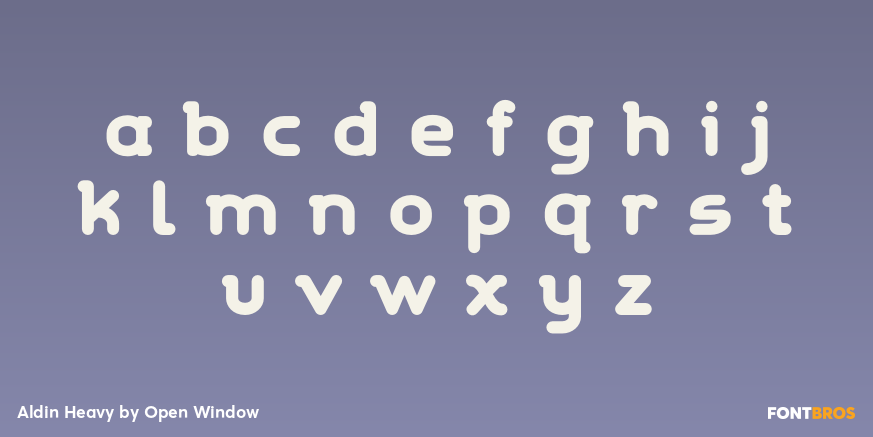 Aldin Heavy Font Poster #3