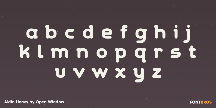 Aldin Heavy Font Poster #1