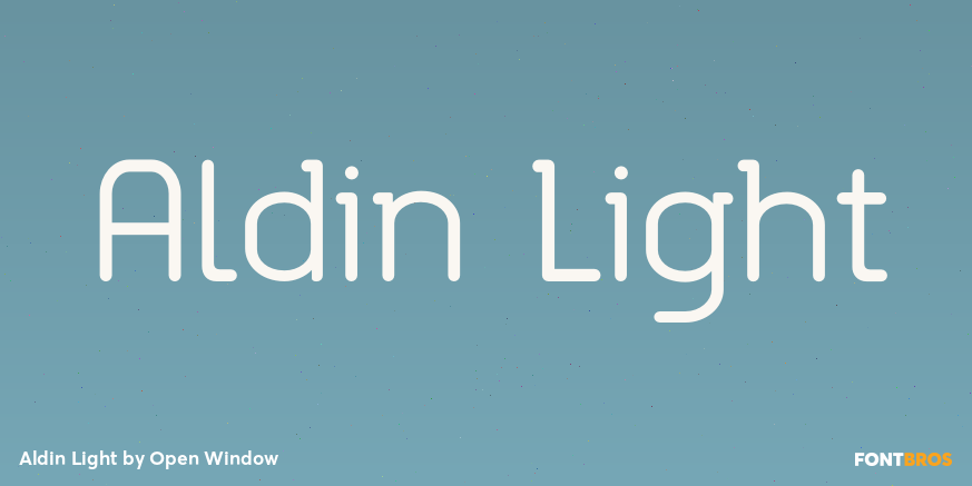Aldin Light Font Poster #1