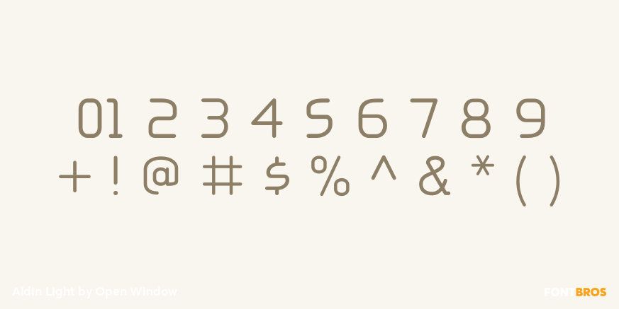 Aldin Light Font Poster #4
