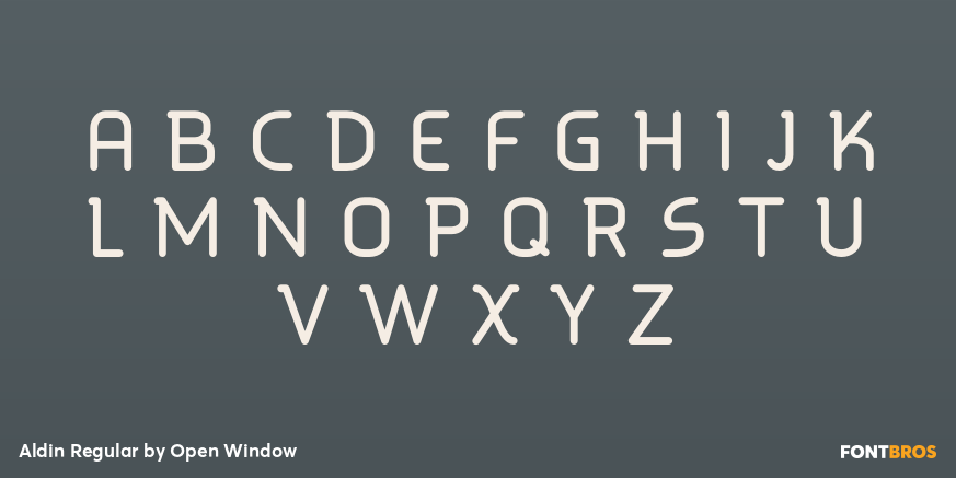 Aldin Regular Font Poster #2