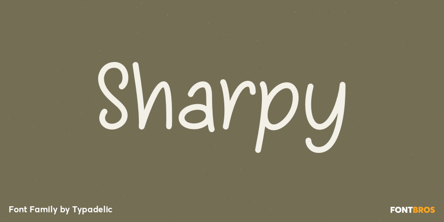 Sharpy Font Poster #1