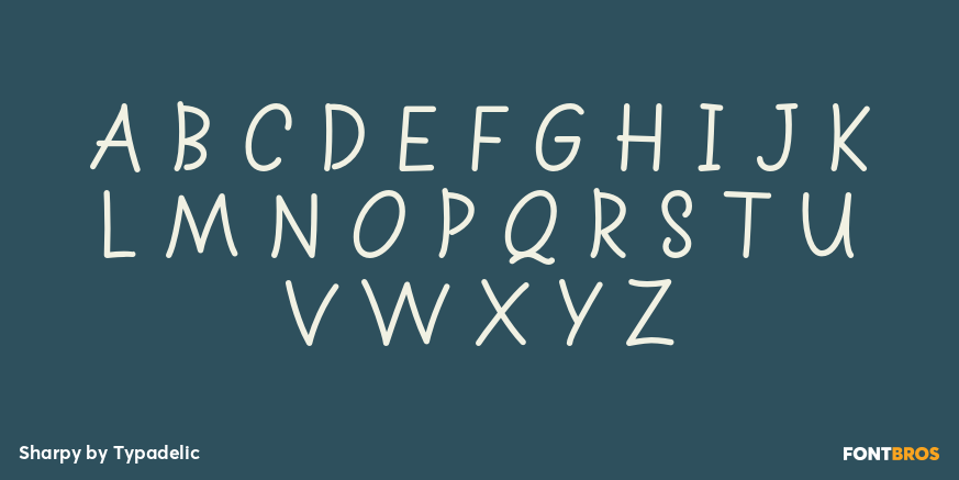 Sharpy Font Poster #1