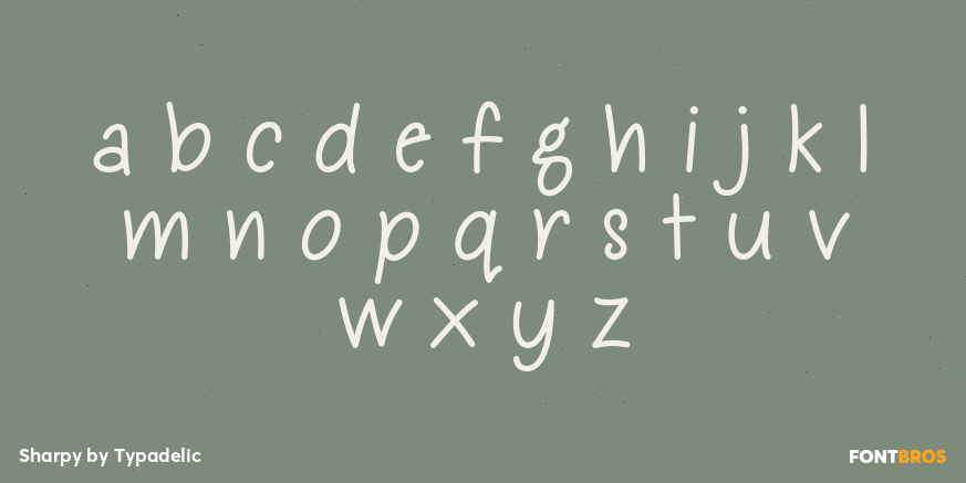 Sharpy Font Poster #1