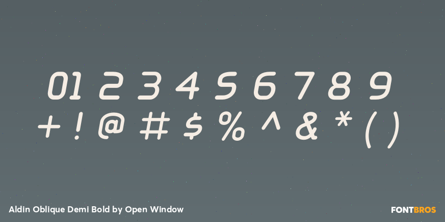 Aldin Oblique Demi Bold Font Poster #1