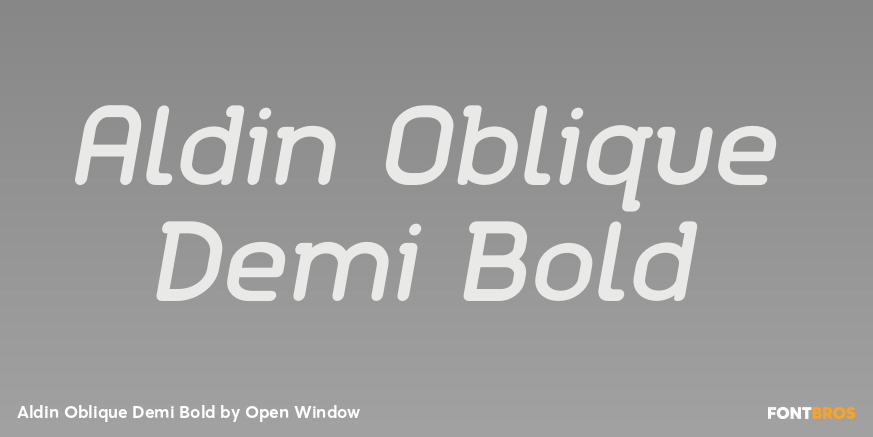 Aldin Oblique Demi Bold Font Poster #1