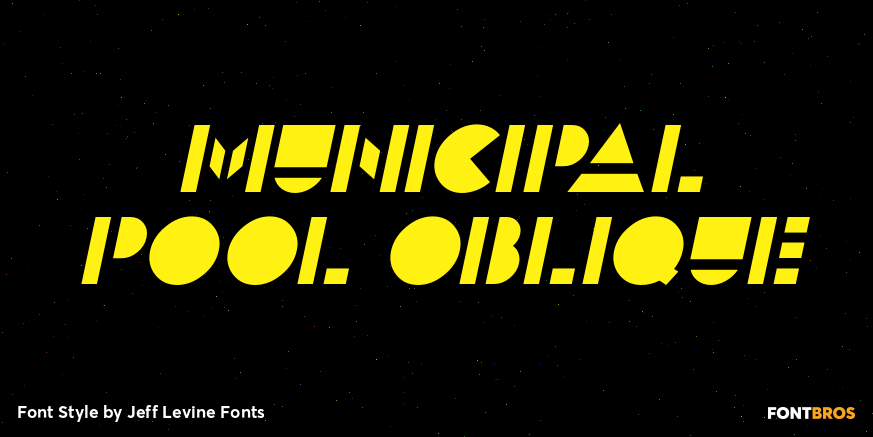 Municipal Pool Oblique Poster