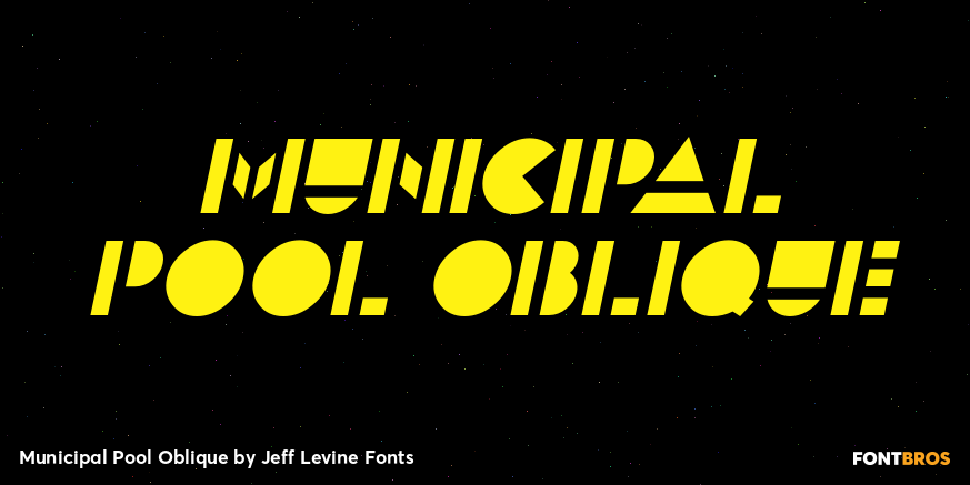 Municipal Pool Oblique Poster