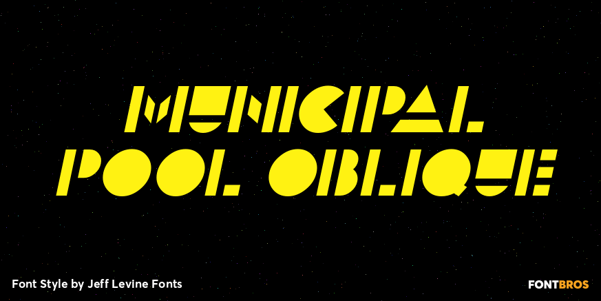 Municipal Pool Oblique Poster