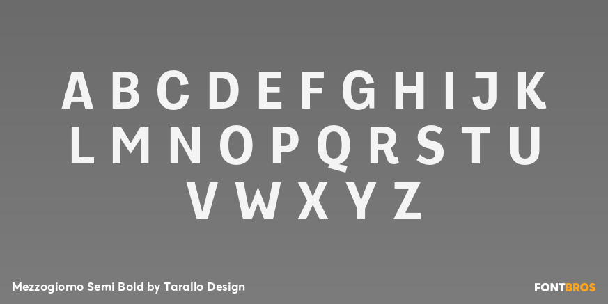 Mezzogiorno Semi Bold Font Poster #2