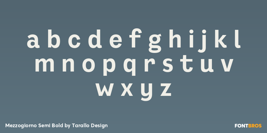 Mezzogiorno Semi Bold Font Poster #3