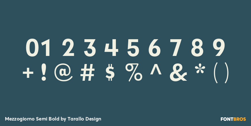 Mezzogiorno Semi Bold Font Poster #4