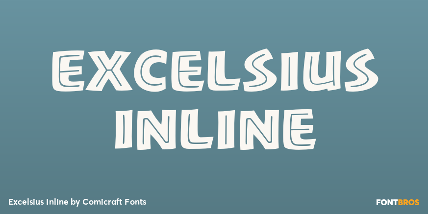 Excelsius Inline Font Poster #1