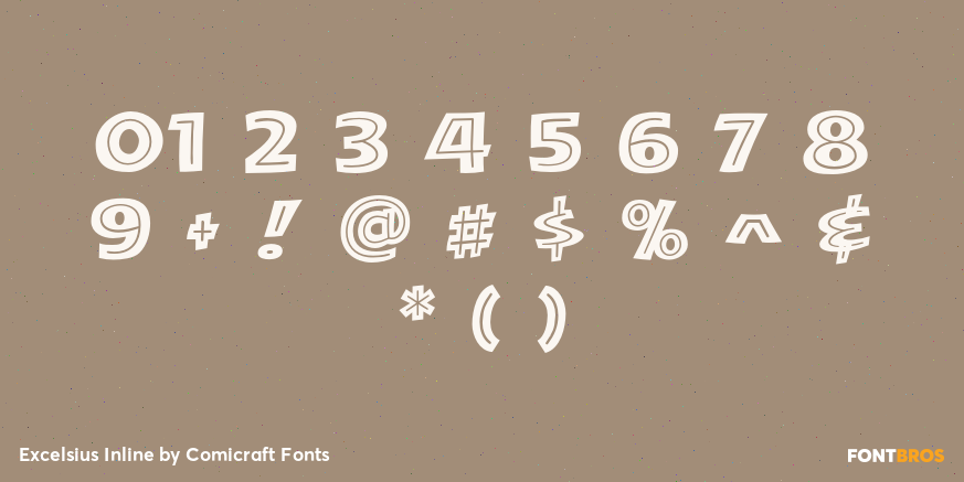 Excelsius Inline Font Poster #4