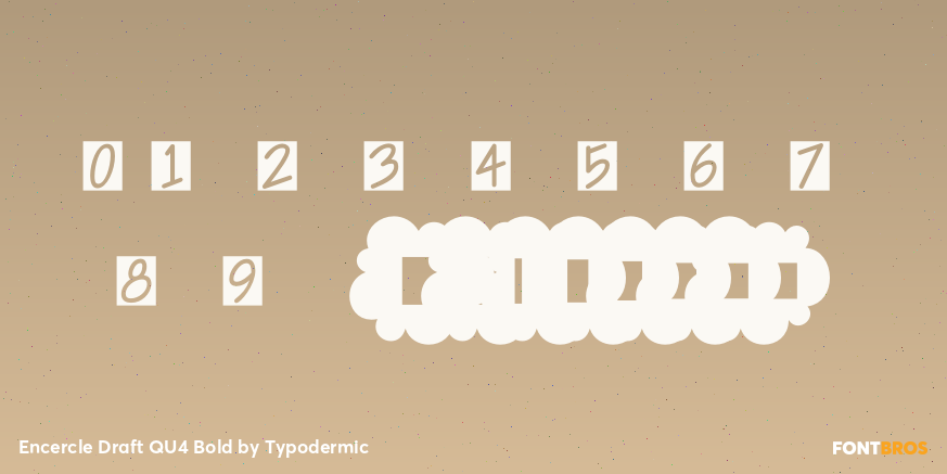 Encercle Draft QU4 Bold Font Poster #4