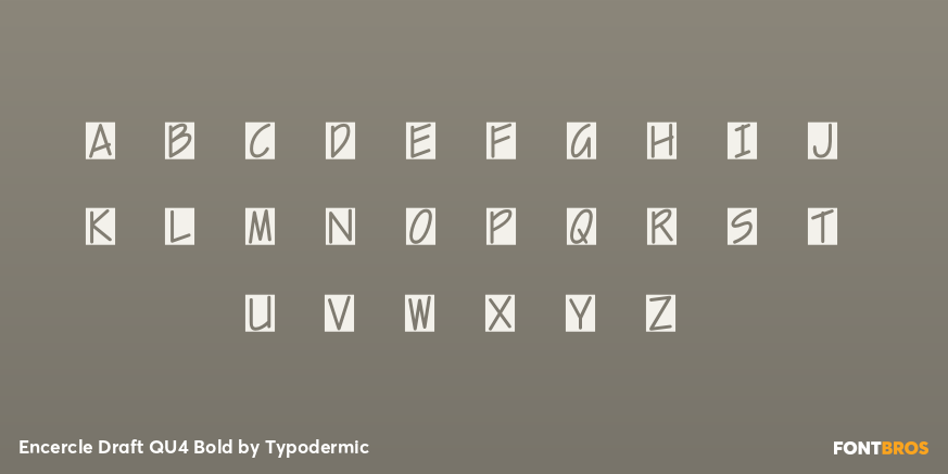 Encercle Draft QU4 Bold Font Poster #3