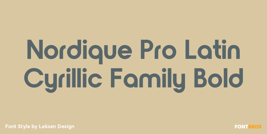Nordique Pro Latin Cyrillic Family Bold Poster