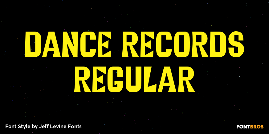 Dance Records Regular Poster