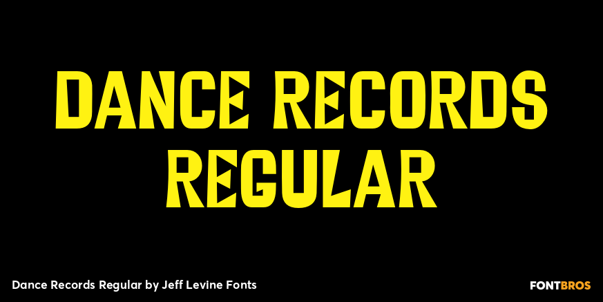Dance Records Regular Poster
