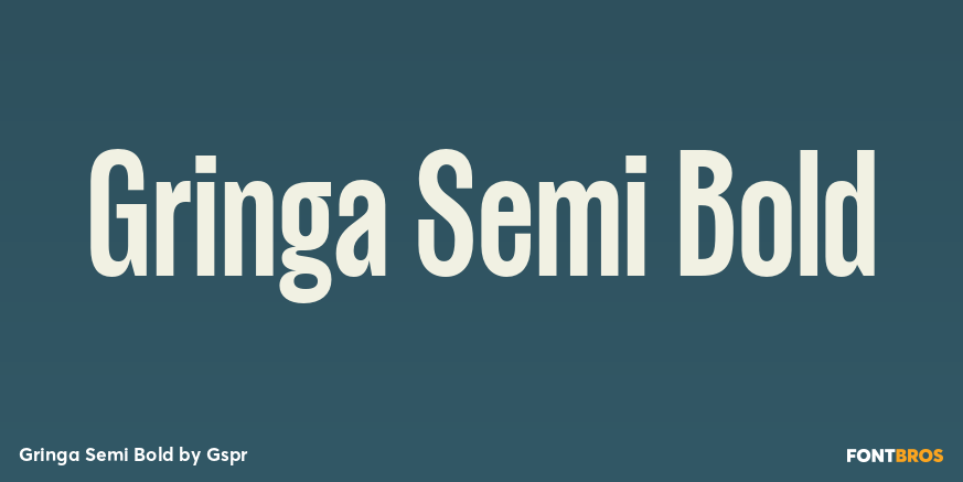Gringa Semi Bold Font Poster #1