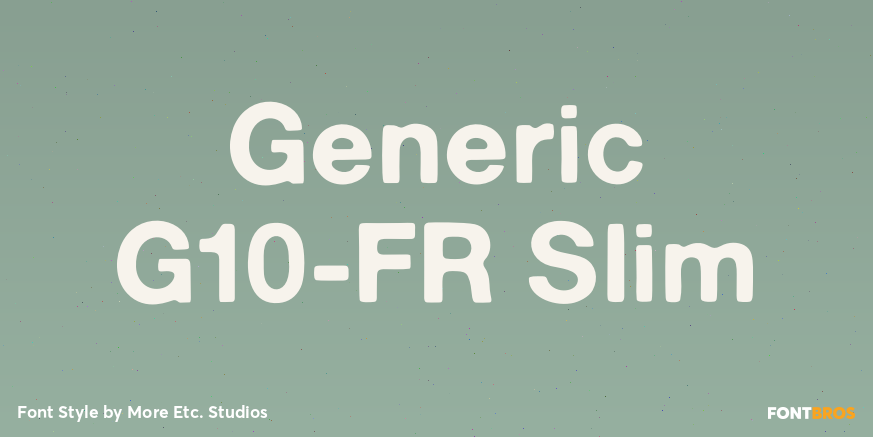 Generic G10-FR Slim Poster