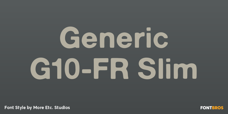 Generic G10-FR Slim Poster