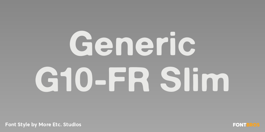Generic G10-FR Slim Poster