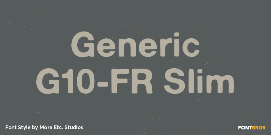 Generic G10-FR Slim Poster