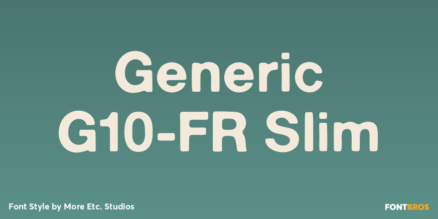 Generic G10-FR Slim Poster