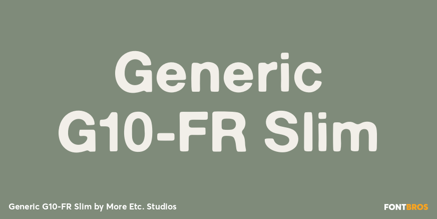 Generic G10-FR Slim Poster