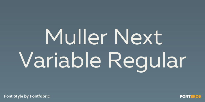 Muller Next Variable Regular Poster