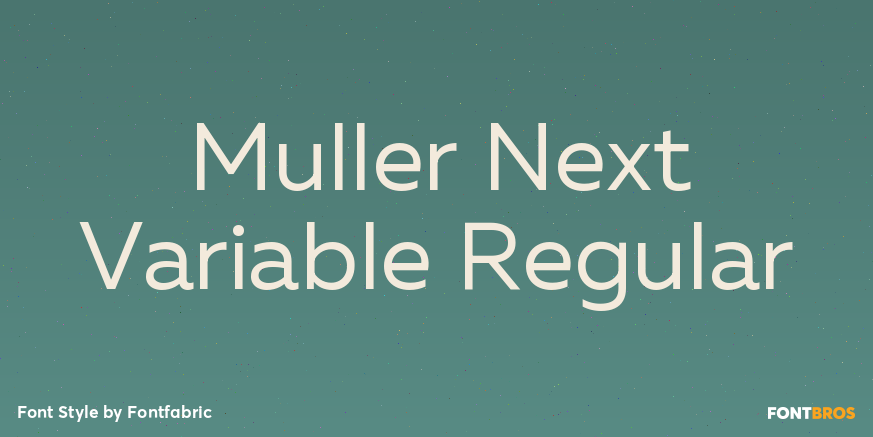 Muller Next Variable Regular Poster