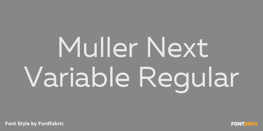 Muller Next Variable Regular Poster