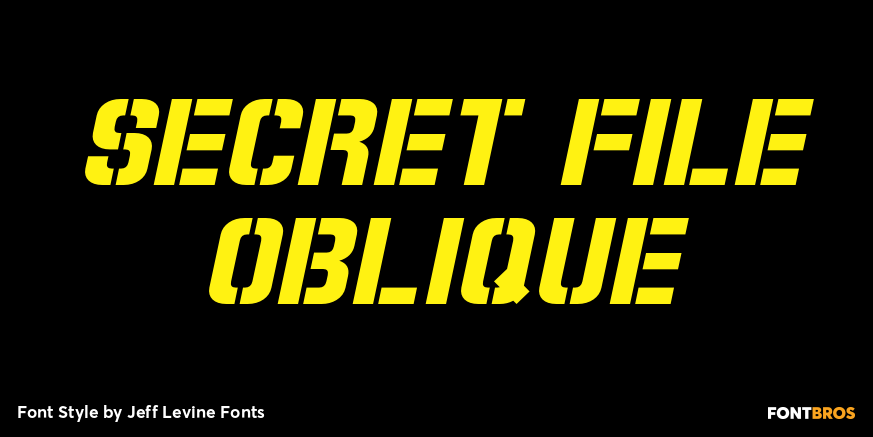Secret File Oblique Poster