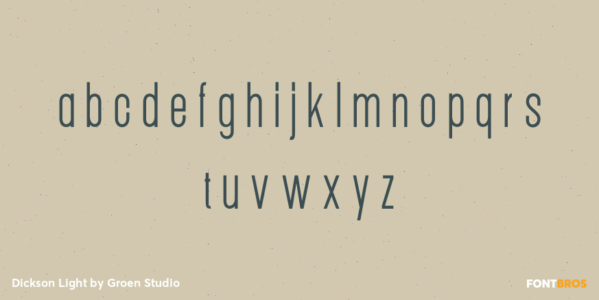 Dickson Light Font Poster #3