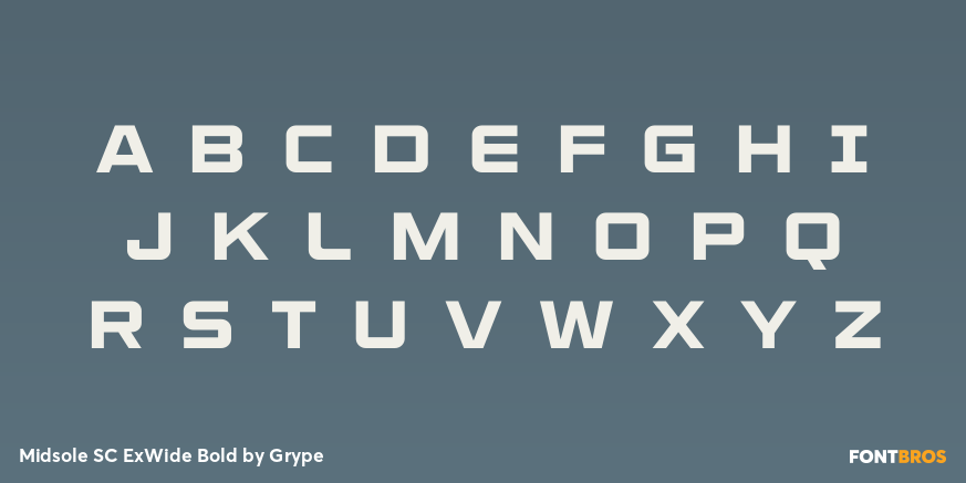 Midsole SC ExWide Bold Font Poster #1