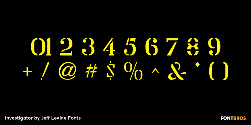 Investigator Font Poster #4