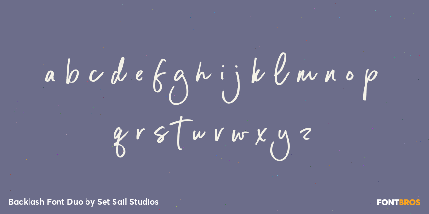 Backlash Font Duo Font Poster #1