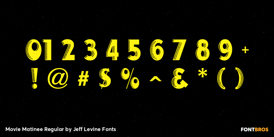 Movie Matinee Regular Font Poster #1