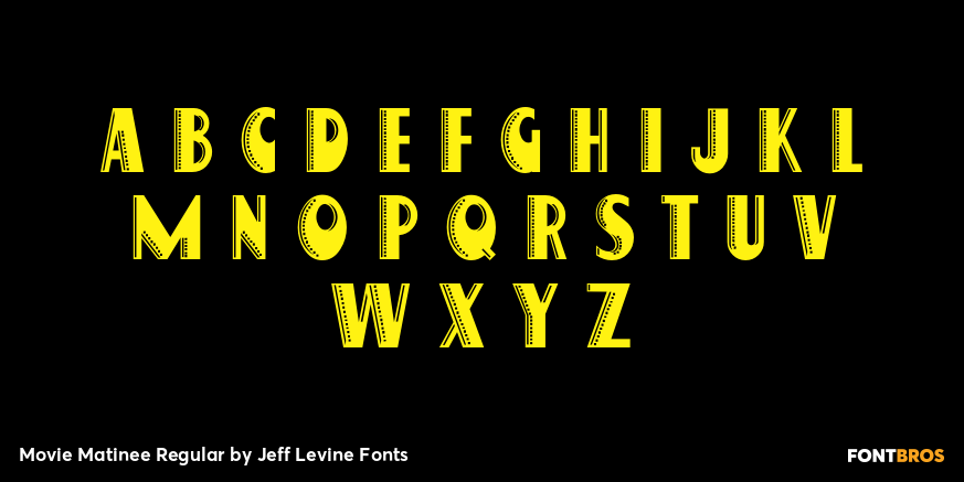 Movie Matinee Regular Font Poster #1