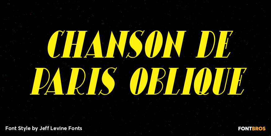 Chanson De Paris Oblique Poster