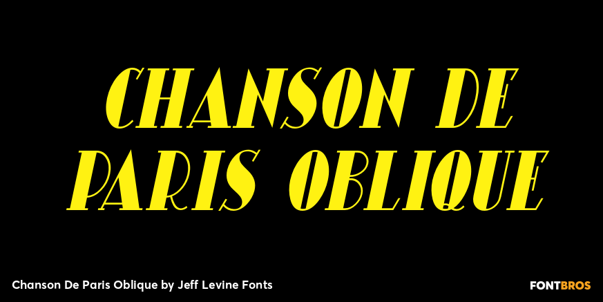 Chanson De Paris Oblique Poster