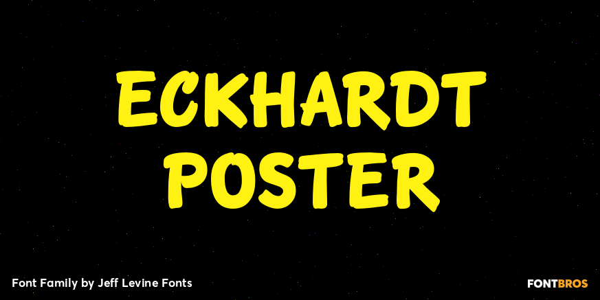 Eckhardt Poster Font Poster #1
