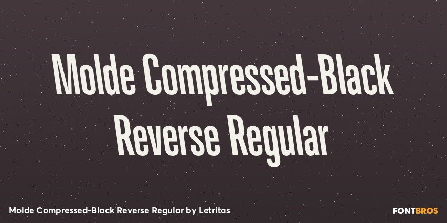 Molde Compressed-Black Reverse Regular Font Poster #1