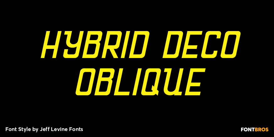Hybrid Deco Oblique Poster
